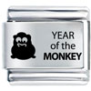 Year Of The Monkey Laser Italian Charm