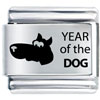 Year Of The Dog Laser Italian Charm