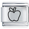Laser Apple Italian Charm