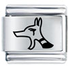 Egyptian Dog Laser Italian Charm