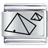 Pyramids Laser Italian Charm