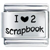 I Heart 2 Scrapbook Laser Italian Charm