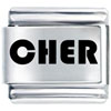 Cher Laser Italian Charm