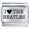 I Love The Beatles Laser Italian Charm