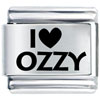I Heart Ozzy Laser Italian Charm