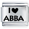I Heart Abba Laser Italian Charm