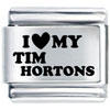 I Heart My Tim Hortons Laser Italian Charm