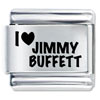 I Heart Jimmy Buffett Laser Italian Charm