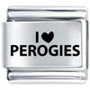 I Heart Perogies Laser Italian Charm