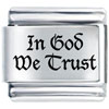 In God We Trust Laser Italian Charm