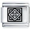 Cross Tile Laser Italian Charm
