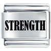 Strength Laser Italian Charm