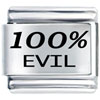 100% Evil Laser Italian Charm