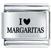I Heart Margaritas Laser Italian Charm