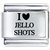 I Heart Jello Shots Laser Italian Charm
