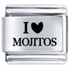 I Heart Mojitos Laser Italian Charm