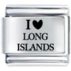 I Heart Long Islands Laser Italian Charm
