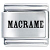 Macrame Laser Italian Charm