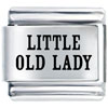 Little Old Lady Laser Italian Charm