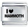 I Heart Mammoth  Laser  Italian  Charm 