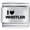 I Heart Whistler Laser Italian Charm