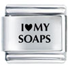 I Heart My Soaps Laser Italian Charm