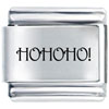 Santa Laugh Laser Italian Charm