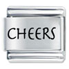 Cheers Laser Italian Charm