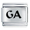 Ga Georgia State Laser Italian Charm