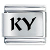 Ky Kentucky State Laser Italian Charm
