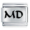Md Maryland State Laser Italian Charm