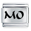 Mo Missouri State Laser Italian Charm
