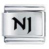 Nj New Jersey Laser Italian Charm