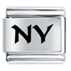 Ny New York Laser Italian Charm