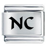 Laser Nc North Carolina Italian Charm