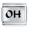 Oh Ohio State Laser Italian Charm