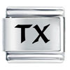 Tx Texas State Laser Italian Charm
