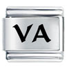 Va Virginia State Laser Italian Charm