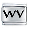 Wv West Virginia Laser Italian Charm