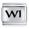 Wi Wisconsin State Laser Italian Charm