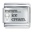 Mmm Ice Cream Laser Italian Charm