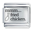 Mmm Food Fried Chicken Laser Italian Charm
