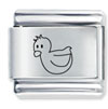 Duckling Laser Italian Charm