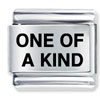 One Of A Kind Laser Italian Charm