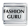 Fashion Guru Laser Italian Charm