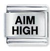 Aim High Laser Italian Charm