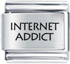 Internet Addict Laser Italian Charm