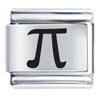 Laser Greek Pi Laser Italian Charm