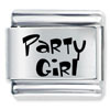 Laser  Party  Girl Italian Charm