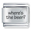 Wheres The Beer Laser Italian Charm